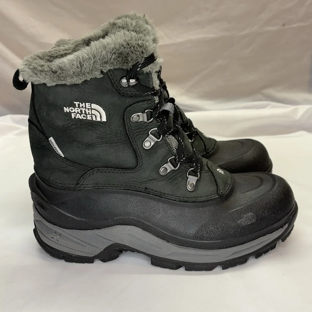 The North Face Chilkat Waterproof Duck Boots Women's 8.5‎ LaceUp Snow PrimaLoft